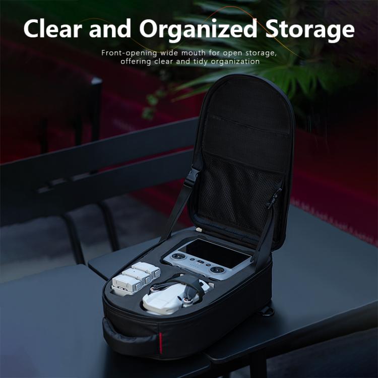 STARTRC Carry Hard Shell Shoulder Storage Bag For DJI Mini 4 Pro / Mini 3 Pro / Mini 4K / Mini 2 SE  - Black