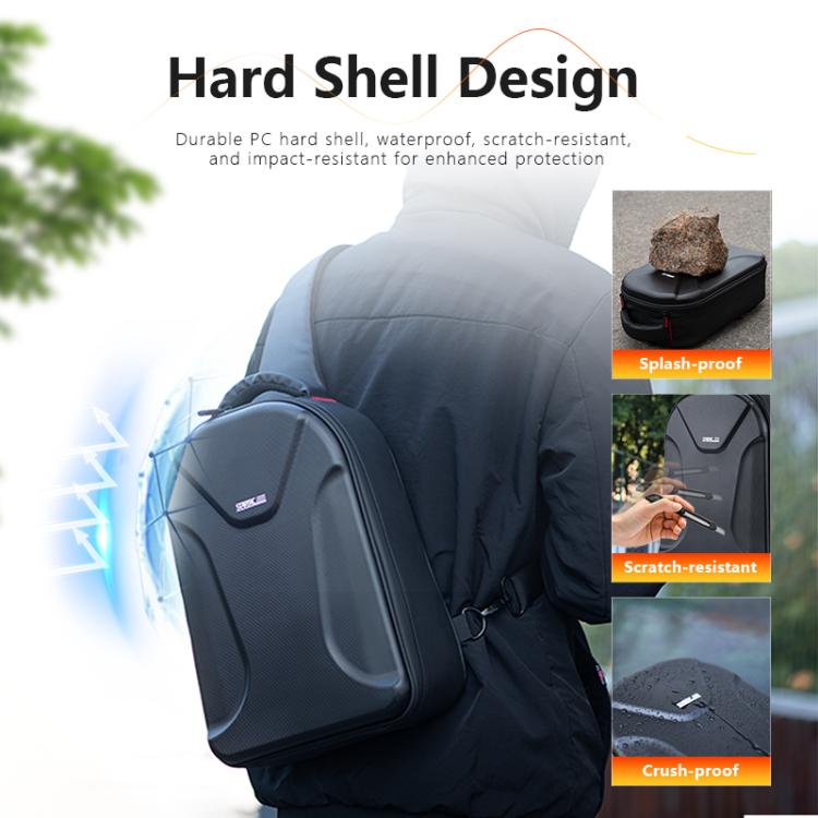 STARTRC Carry Hard Shell Shoulder Storage Bag For DJI Mini 4 Pro / Mini 3 Pro / Mini 4K / Mini 2 SE  - Black