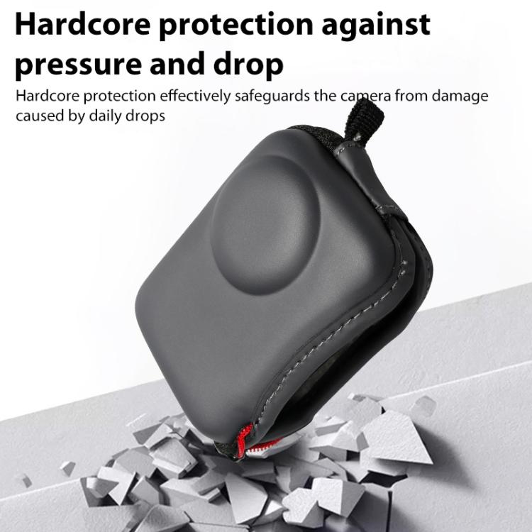 For DJI Osmo Action 5 Pro / 4 / 3 Mini Portable Body PU EVA Storage Bag  - Black