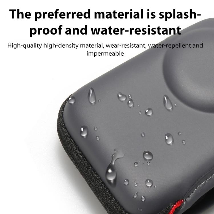 For DJI Osmo Action 5 Pro / 4 / 3 Mini Portable Body PU EVA Storage Bag  - Black