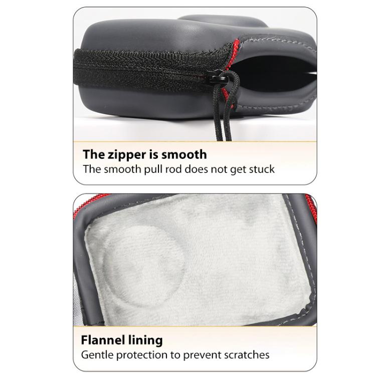 For DJI Osmo Action 5 Pro / 4 / 3 Mini Portable Body PU EVA Storage Bag  - Black