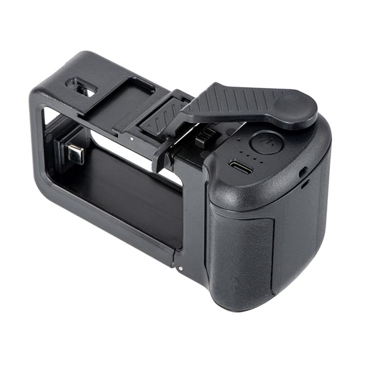 For DJI Osmo Action 5 Pro / 4 / 3 STARTRC 3 in 1 Expansion Power-Grip Street Shooting Handle Cage Kit  - Black