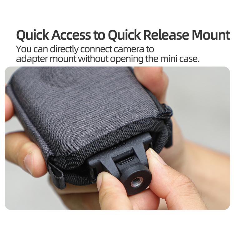 For DJI Osmo 360 Sunnylife Portable Body Half Coverage Storage Box Bag  - Grey