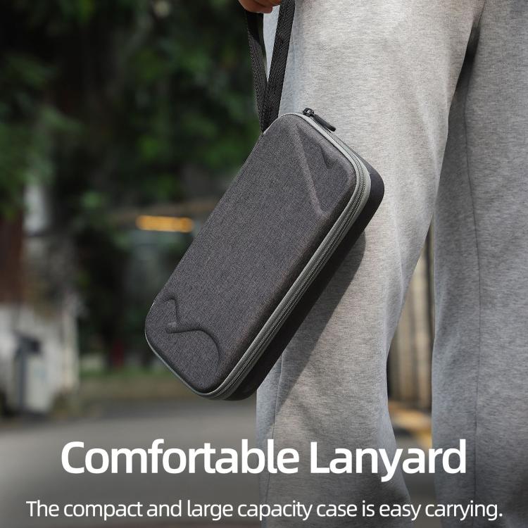 For DJI Osmo 360 Sunnylife Standard Travel Hard Storage Box Expansion Handbag  - Grey
