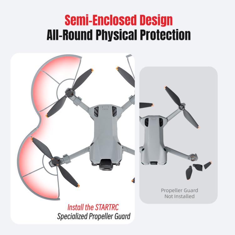 For DJI Mini 5 Pro STARTRC Drone Propeller Protective Guard Anti-collision Ring  - Grey