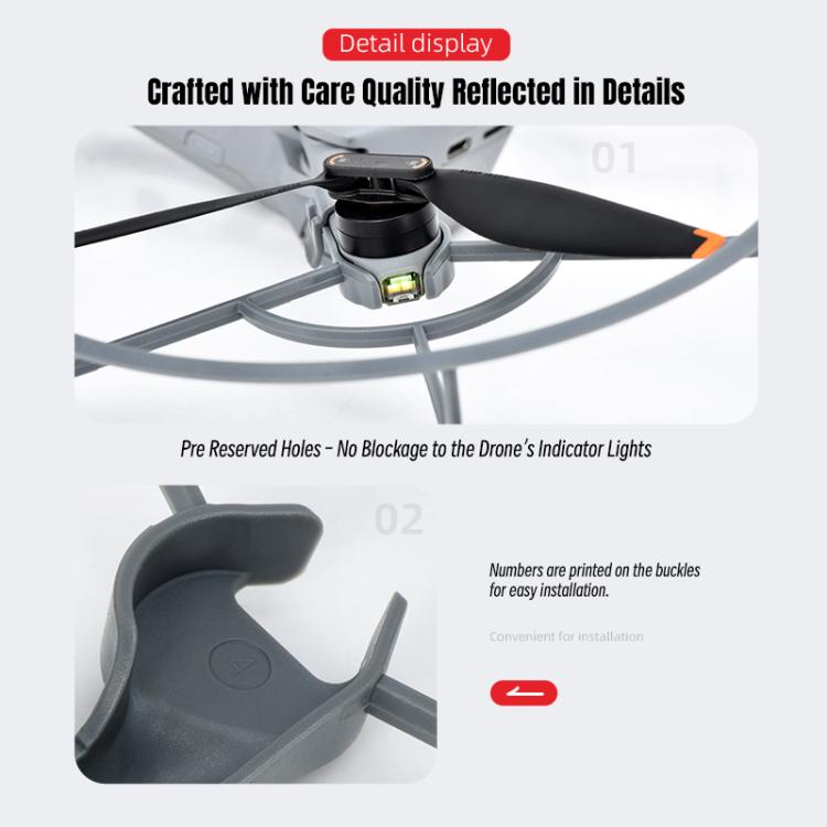 For DJI Mini 5 Pro STARTRC Drone Propeller Protective Guard Anti-collision Ring  - Grey