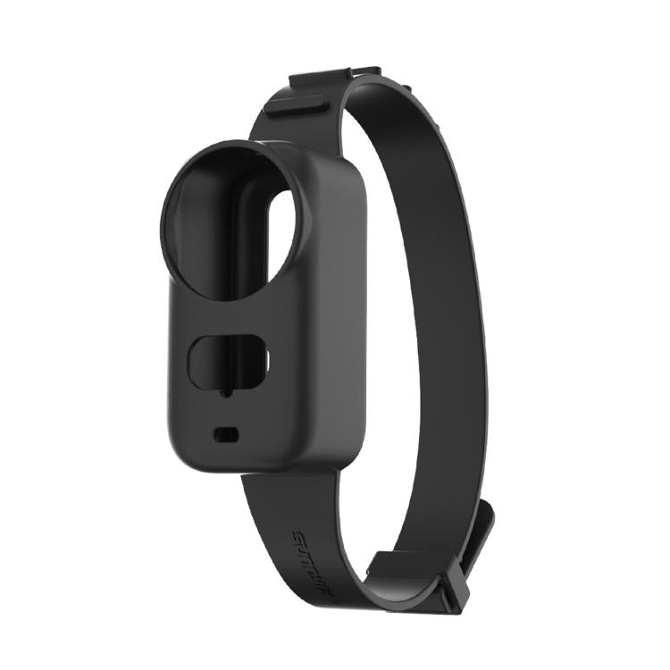 For DJI Osmo Nano Sunnylife Wristband Expansion Band Silicone Protective Cover Backpack Bicycle Strap Cat Collar  - Black
