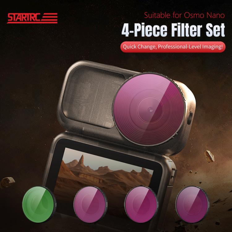 For DJI Osmo Nano STARTRC 4 in 1 ND8 ND16 ND32 CPL Camera Lens Filter
