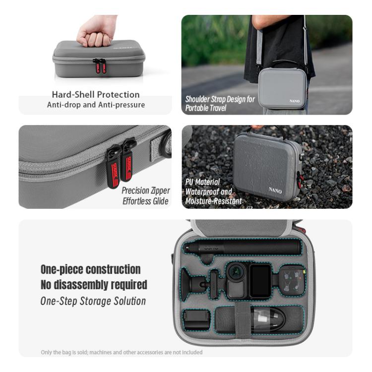For DJI Osmo Nano STARTRC Portable Carrying Box All-purpose Storage Bag  - Grey