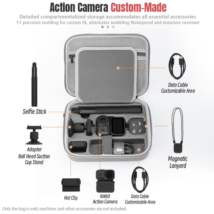 For DJI Osmo Nano STARTRC Portable Carrying Box All-purpose Storage Bag  - Grey