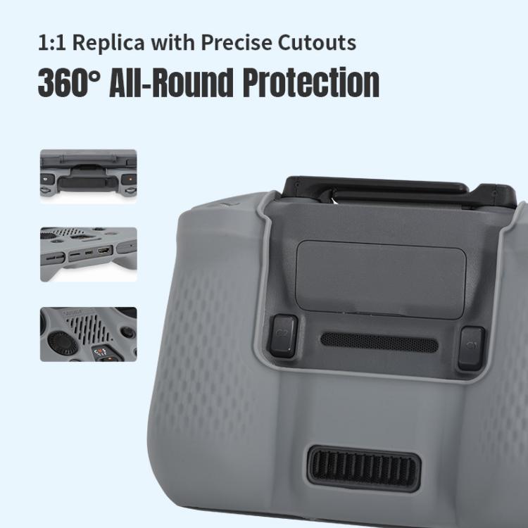 For DJI RC Pro 2 STARTRC Silicone Shockproof Anti-scratch Cover  - Grey