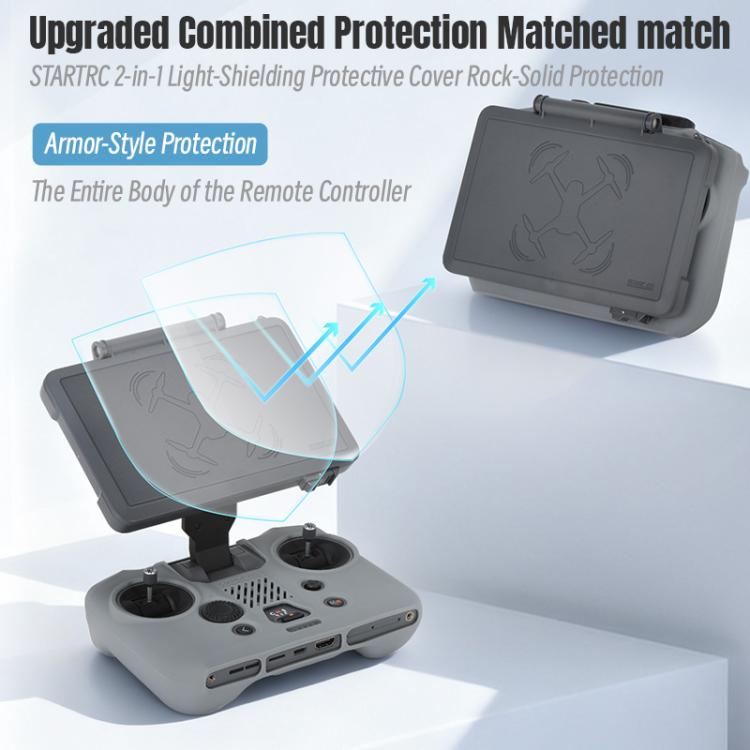 For DJI RC Pro 2 STARTRC Silicone Shockproof Anti-scratch Cover  - Grey