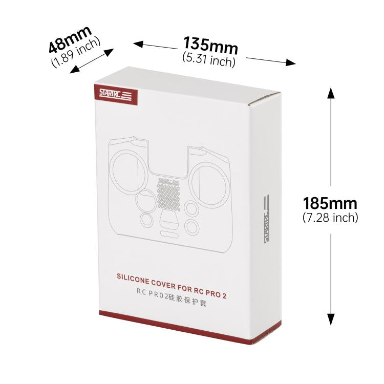For DJI RC Pro 2 STARTRC Silicone Shockproof Anti-scratch Cover  - Grey