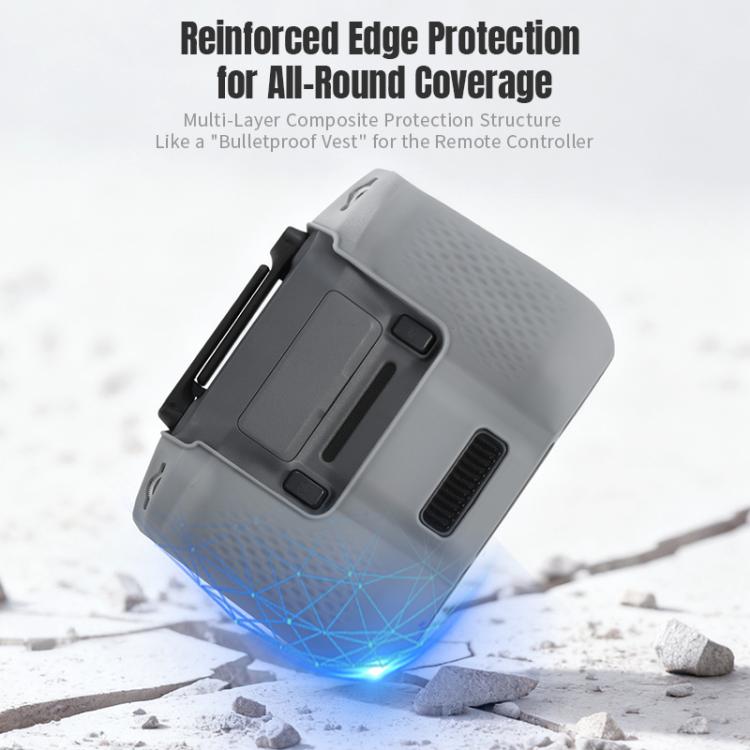 For DJI RC Pro 2 STARTRC Silicone Shockproof Anti-scratch Cover  - Grey