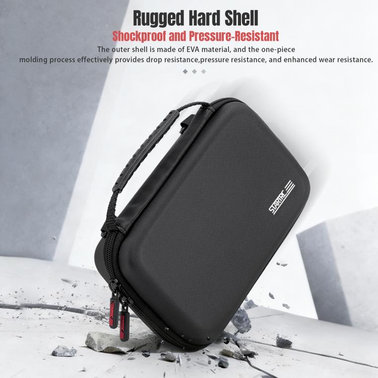 For DJI Osmo Pocket 4 STARTRC Portable Carrying Case Molded All-round Set Storage Bag  - Black