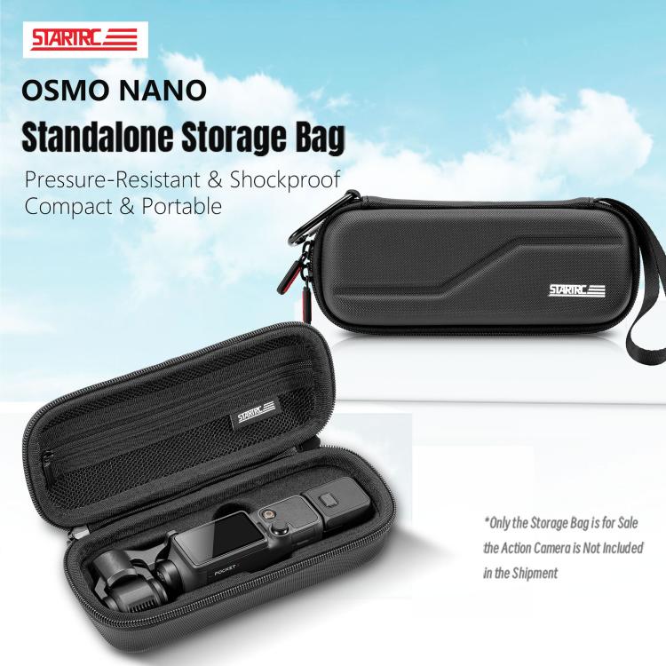 For DJI Osmo Pocket 4 STARTRC Portable Carrying Case Body Storage Bag  - Black