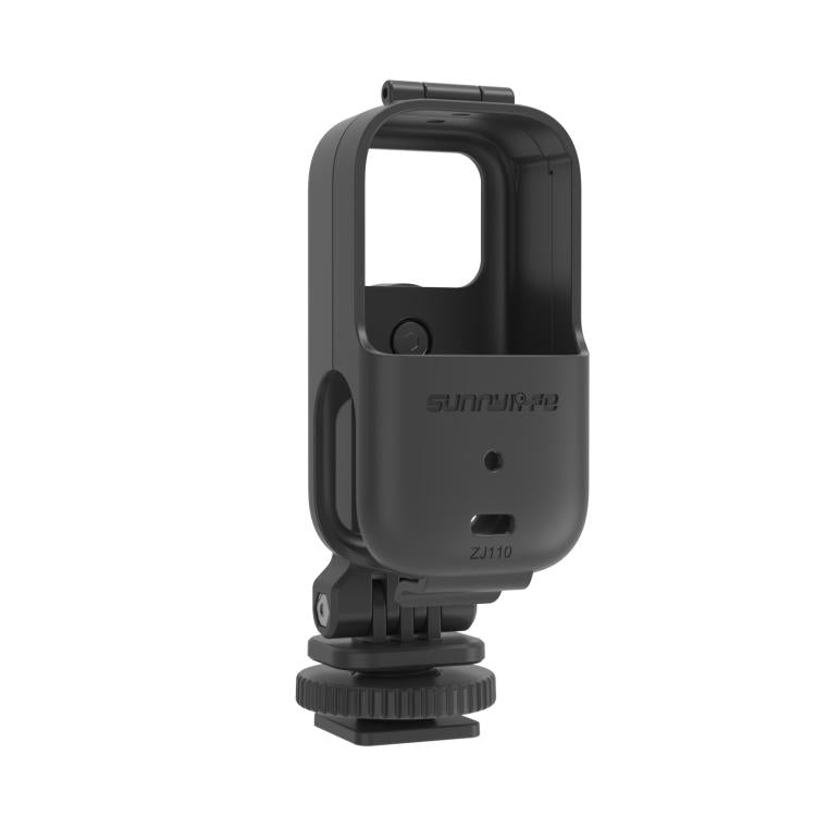 For DJI Osmo Nano Sunnylife 360 Rotation Adjustable Cold Shoe Vertical-Horizontal Adapter Mount Protective Frame Mounting Brackets Housing Cover  - Black