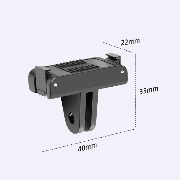 For DJI Osmo Action 5 Pro / 4  / 3 Magnetic Quick Release Base Mount Adapter  - Black