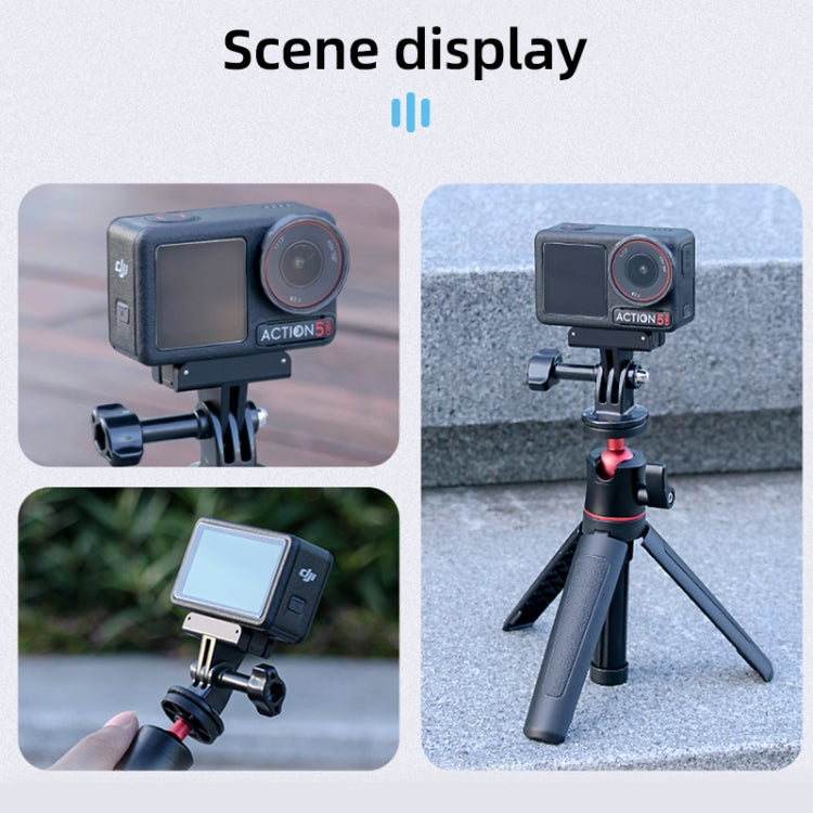 For DJI Osmo Action 5 Pro / 4  / 3 Magnetic Quick Release Base Mount Adapter  - Black