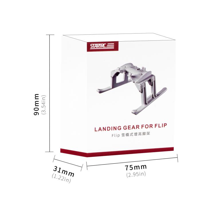 For DJI Flip STARTRC Folding Anti-fall Anti-dirt Heightened Landing Gear Training Rack  - Grey