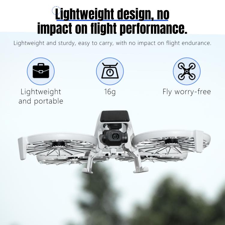 For DJI Flip STARTRC Folding Anti-fall Anti-dirt Heightened Landing Gear Training Rack  - Grey