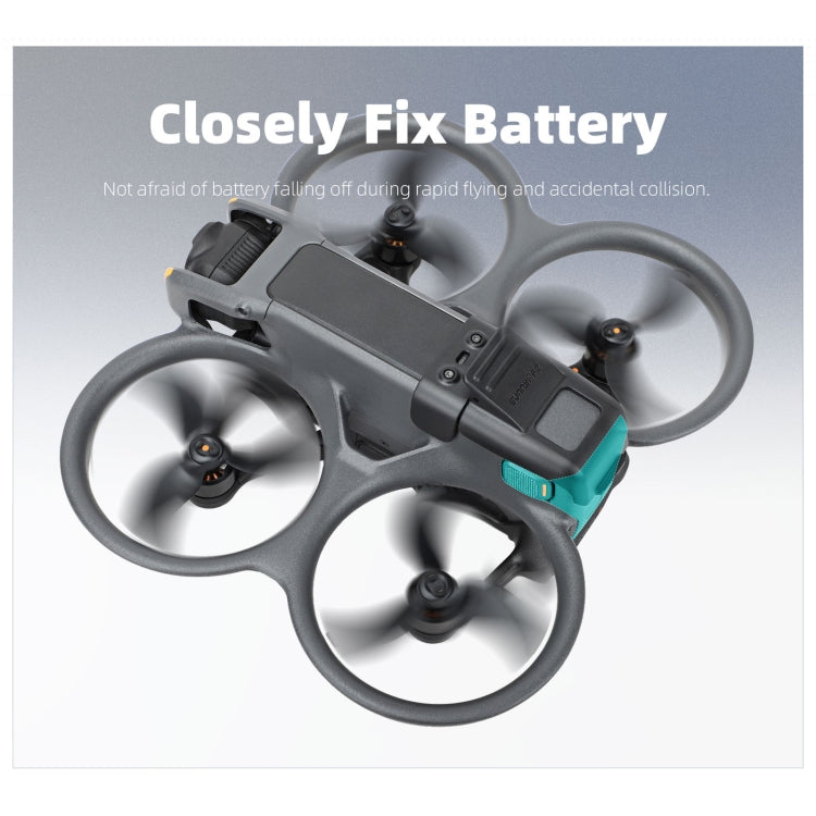 For DJI Avata 2 Sunnylife Battery Anti-release Buckle Clip Lock-up Anti-falling Battery Safety Lock Buckle Guard  - Black