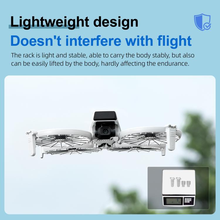 For DJI Flip STARTRC Split Type Drone Landing Gear Height Extensions Rack  - Grey