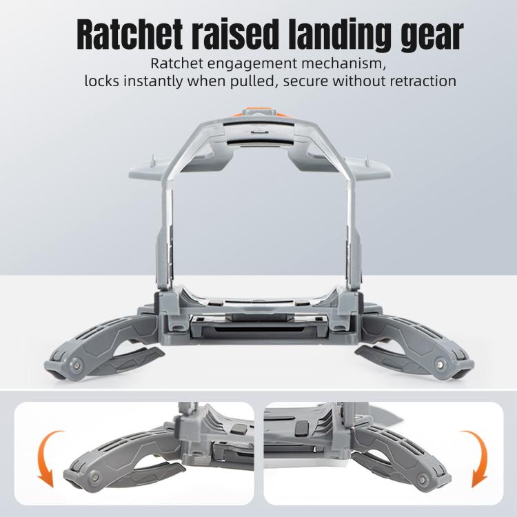 For DJI Mini 5 Pro STARTRC Spider-Leg Heightened Landing Gear Training Rack, Eco-Compatible  - Grey