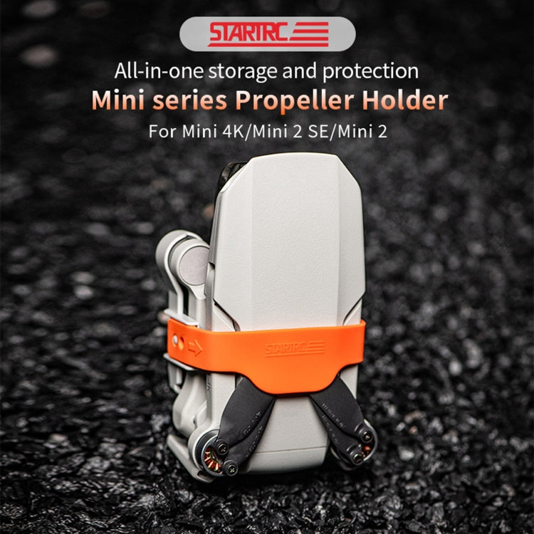 STARTRC Propellers Holder Guard Prop Blade Stabilizer for DJI Mini 4K / Mini 2 SE / Mini  - Gray-orange