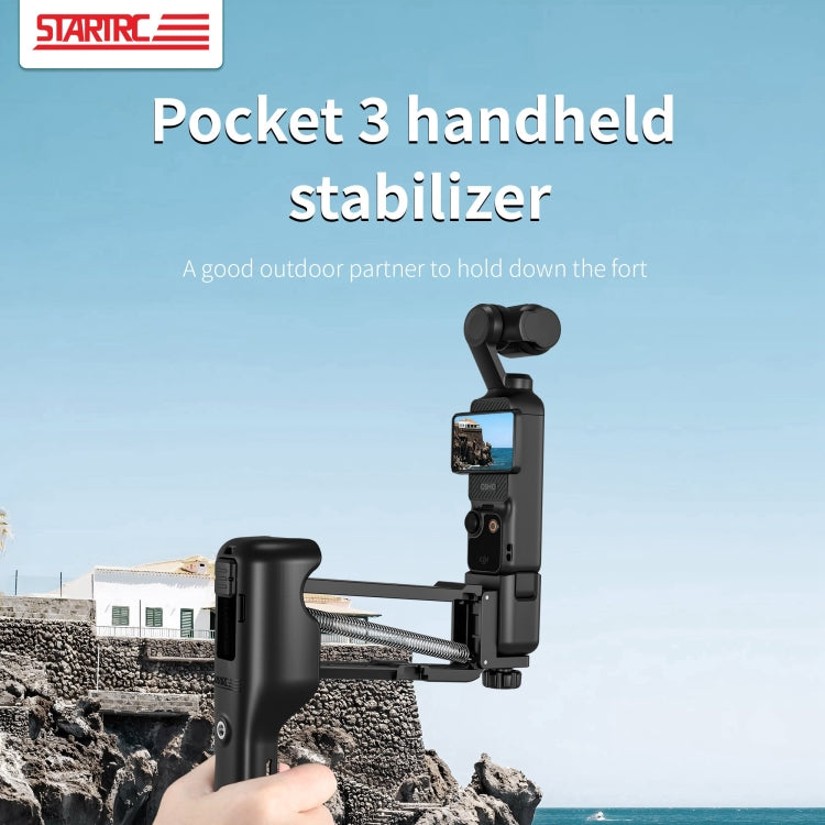 For DJI OSMO Pocket 2 STARTRC Shock Absorbing Step Reducer Carrying Case Storage Bag Box  - Black