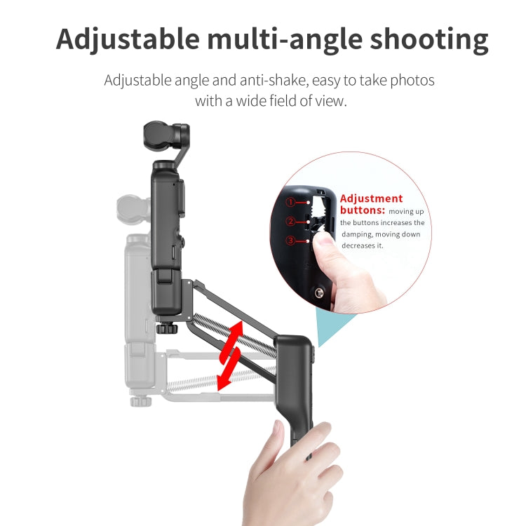 For DJI OSMO Pocket 2 STARTRC Shock Absorbing Step Reducer Carrying Case Storage Bag Box  - Black