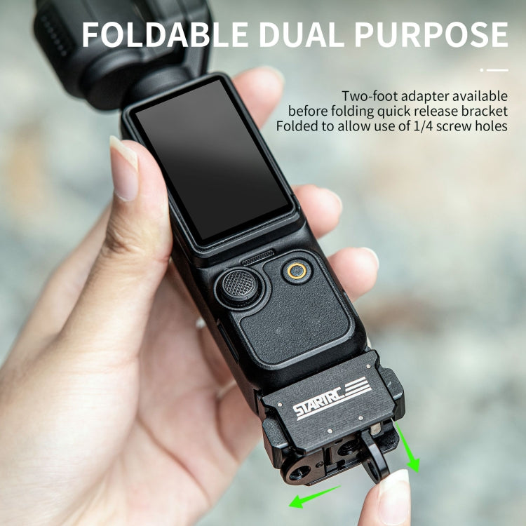 For DJI Pocket 3 STARTRC Quick Mount Adapter Extension Bracket  - Black
