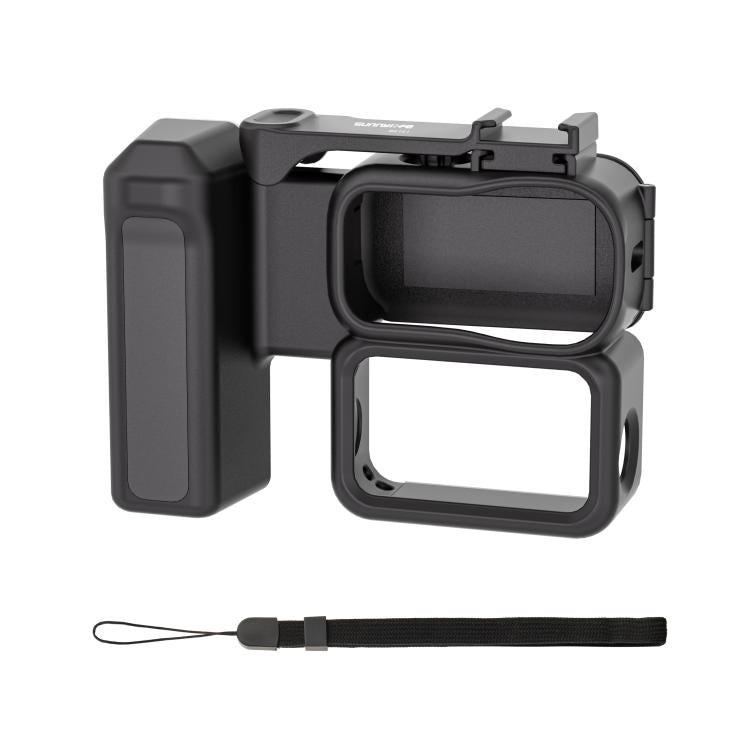 For DJI Osmo Nano Sunnylife Integrated Street Photography Handle Ergonomic Hand Grip Quick Release Shutter Handle  - Black
