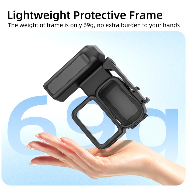 For DJI Osmo Nano Sunnylife Integrated Street Photography Handle Ergonomic Hand Grip Quick Release Shutter Handle  - Black