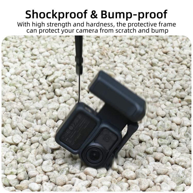 For DJI Osmo Nano Sunnylife Integrated Street Photography Handle Ergonomic Hand Grip Quick Release Shutter Handle  - Black