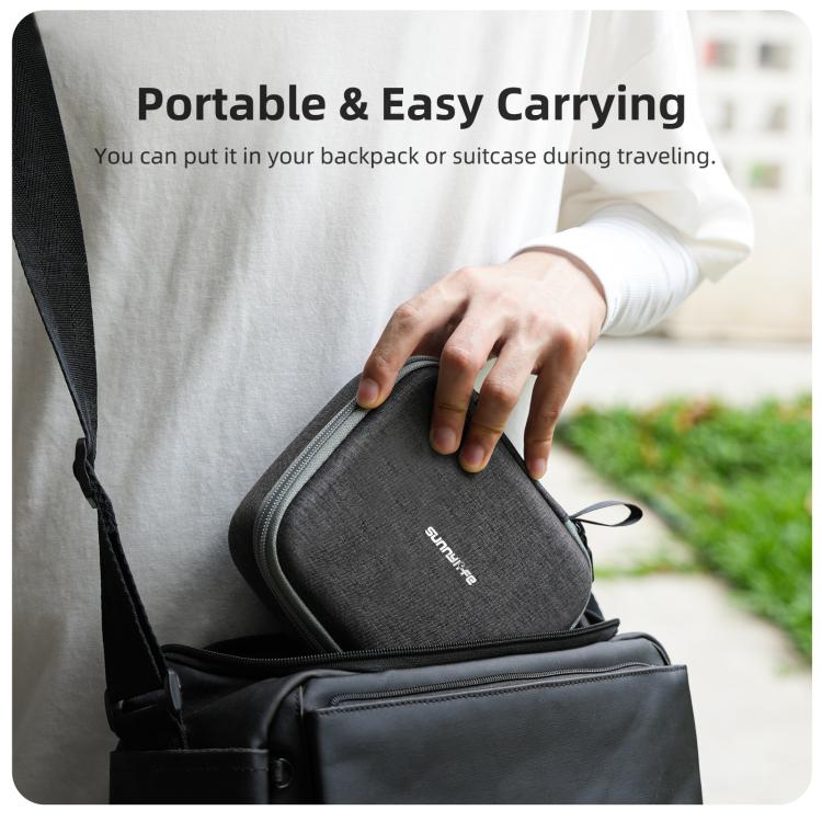 For DJI Osmo Pocket 4 / 3 Sunnylife Mini Carrying Case Handbag Creator Combo Bags  - Grey