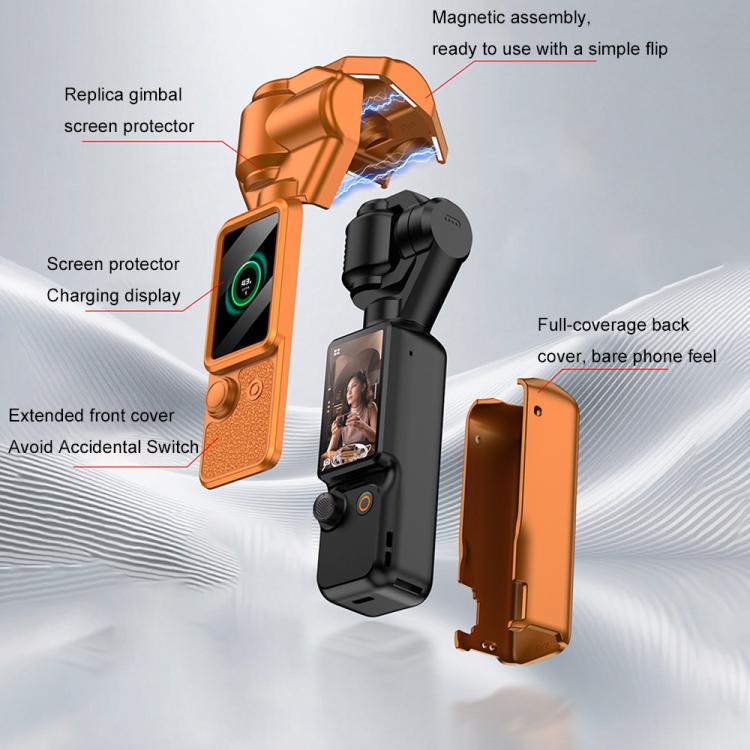 For DJI OSMO Pocket 4 GKK Gimbal Cover Camera Protector Screen Body Magnetic Full Cover