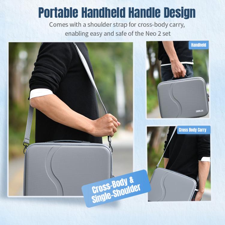 For DJI Neo 2 STARTRC Shoulder Storage Bag Handbag  - Grey