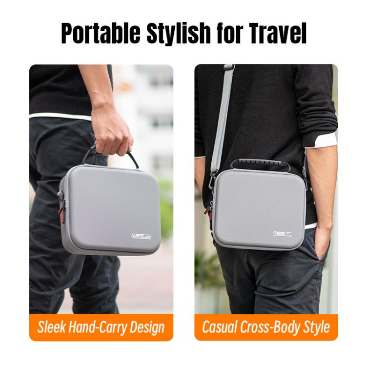 For DJI Neo 2 STARTRC PU Shoulder Storage Bag Drone Body Handbag  - Grey