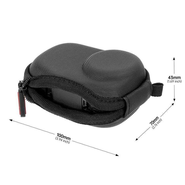 For DJI Osmo Action 6 STARTRC Camera PU Carry Box Storage Bag  - Black