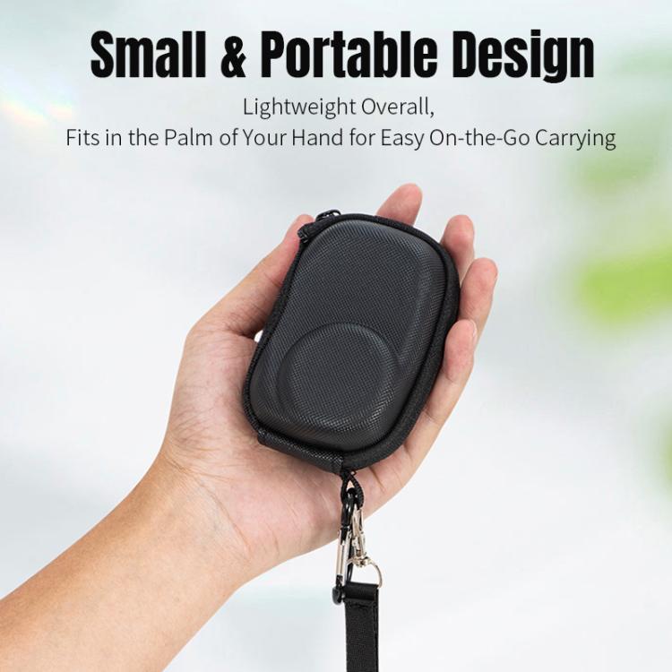 For DJI Osmo Action 6 STARTRC Camera PU Carry Box Storage Bag  - Black