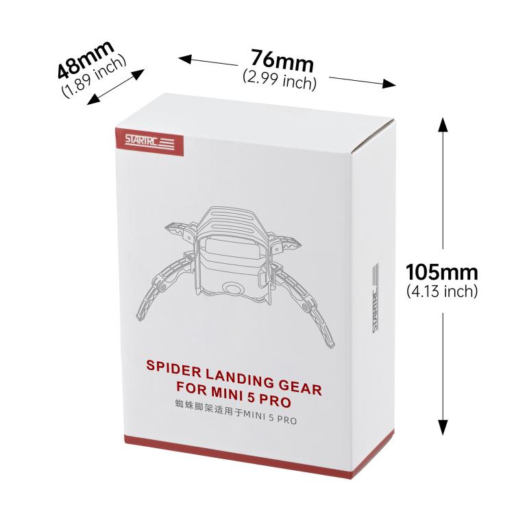 For DJI Mini 5 Pro STARTRC Independent Spider-Leg Heightened Landing Gear Training Rack  - Grey