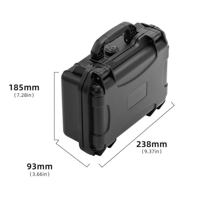 For DJI Osmo Pocket 4 STARTRC Waterproof  PP Dual-layer Suitcase All-purpose Set Storage Box  - Black