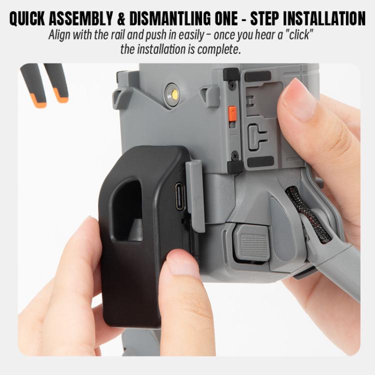 For DJI Mini 5 Pro STARTRC LED Light Air-Dropping System Thrower Parabolic  - Grey