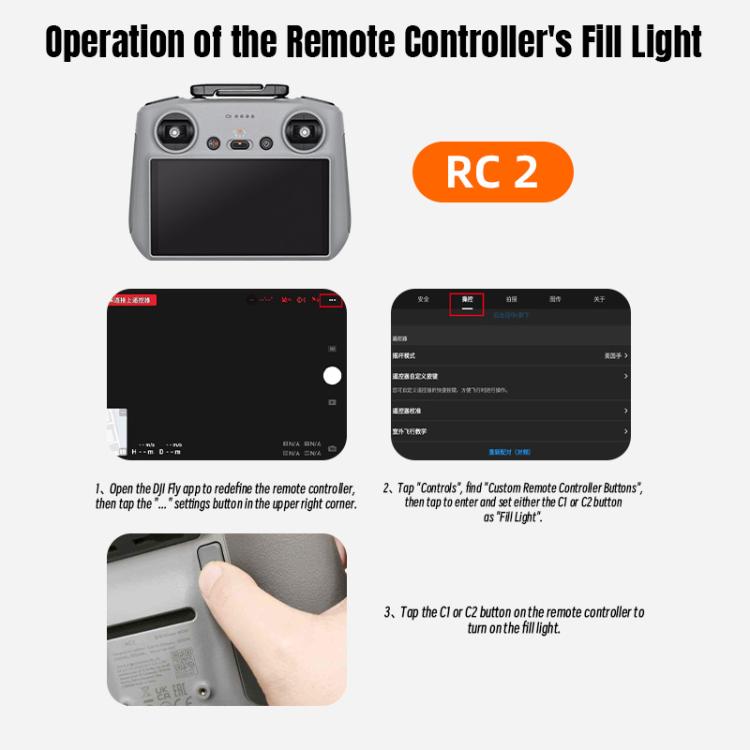 For DJI Mini 5 Pro STARTRC LED Light Air-Dropping System Thrower Parabolic  - Grey