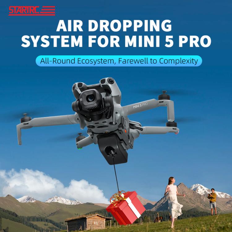 For DJI Mini 5 Pro STARTRC LED Light Air-Dropping System Thrower Parabolic  - Grey