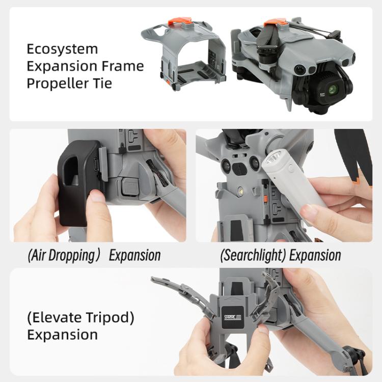 For DJI Mini 5 Pro STARTRC LED Light Air-Dropping System Thrower Parabolic  - Grey