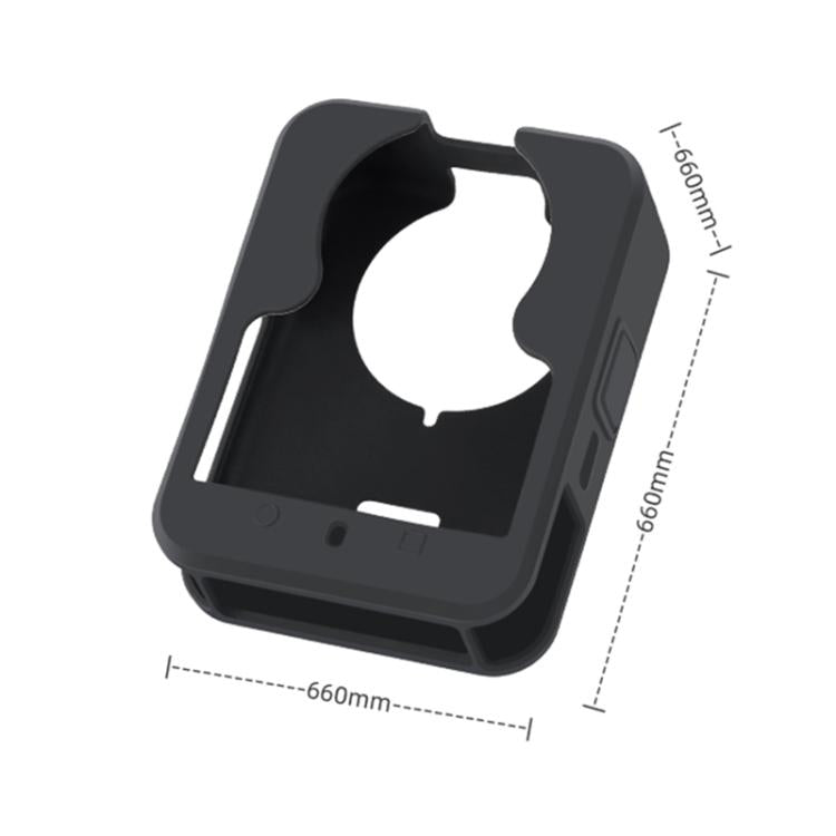 For DJI Osmo 360 Anti-Scratch Shockproof Full Body Silicone Protective Cover  - Black
