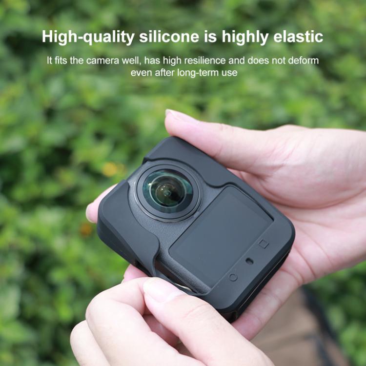 For DJI Osmo 360 Anti-Scratch Shockproof Full Body Silicone Protective Cover  - Black