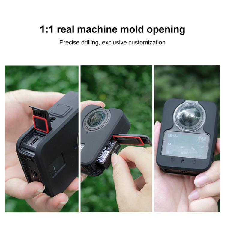 For DJI Osmo 360 Anti-Scratch Shockproof Full Body Silicone Protective Cover  - Black
